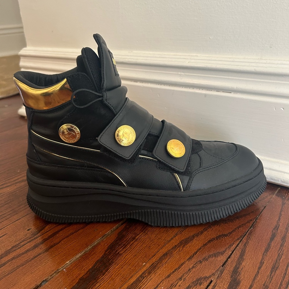 Balmain puma collaboration collab black sneaker boot bootie shoes 10